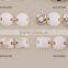 exposy color enamel flower patten shoes clips shoes accessories