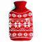 Christmas Pattern Knitting Cover For Warming Hot Water Bottle