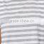stripe loose Ultra short women tshirt