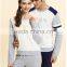 custom wholesale high quality autumn and spring couple pajamas suits