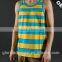 100% cotton stripe gym tank top men