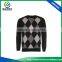 New Design Pure Cotton Stretch Pattern O Collar Golf Knitwear For Men