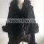 Acrylic luxury top quality faux fur scarf knitting machine shawl