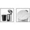 Stainless steel pedal waste bin (sloping shape repousse cover)