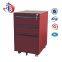 China fenglong steel filing cabinet and vault 3 drawers movable pedestal