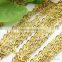 Different Size Cable Link Iron Chain For Jewelry Diy Gold Plated Flat Cross O Chain