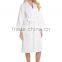 Different Color Lightweight Women's Hotel Spa Kimono Collar Robe Bathrobe Waffle Weave Wrap Robe