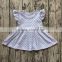 2017 Summer Striped Kids Cotton Dresses Little Girls Flutter Party Dress