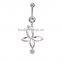 Belly Display Minimalist Fake Piercing Navel Ring