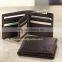 Rfid blocking leather banking men wallet