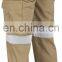 Men's Hi vis / high visibility orange color cargo pants with side pockets