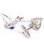 Sailing Ship Cuff link Silver Shirt Designer Cufflinks Men