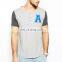 bulk adult printed round neck button t-shirts