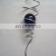 Wind Spinner Silver Spiral Tail With Glass Ball