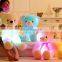 2017 HI CE hot selling glow toys, light up teddy bear plush toy for china factory