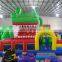 Crocodile Inflatable Fun City, Bounce House With Slide, Inflatable Bounce Castle For Amusement Park