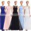 Starzz Sleeveless Chiffon Long Royal Blue Bridesmaid Dress Long Evening Dress ST000060-4