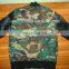 New 2016 Camo Body Geniune Leather Sleeves Varsity Jacket/Camo Varsity Jacket/American Camo Jacket/Leather Sleeves Camo Body