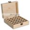 Wood box packaging Essential Oil Box - Holds 25 Bottles Size 5-15 ml