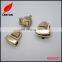 Good quality light gold mini metal clasp for purse