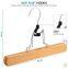 High-Grade Wooden Pants Hangers With Clips 10 Pack Non Slip Skirt Hangers, Smooth Finish Solid Wood Jeans/Slack Hanger With 360° Swivel Hook - Pants Clip Hangers for Skirts, Slacks - Clamp Hangers
