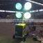 Mobile stadium light tower gasoline engine light tower with high quality