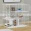 Thickened Double Layers Square Pet Cage Doghouse Large Size Dog Cage Rail High-End OEM and ODM Pet Supplier