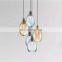 Home decor modern hanging lamp glass chandelier pendant lights for hotel