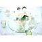 10'' mirror candle plate for wedding party decoration with beveled edge 12pcs per set