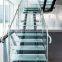 Customizable 10+10+10mm 12+12+12mm anti slip toughened glass staircase