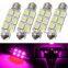 42MM 6SMD 5050 Festoon Dome Map Interior LED Light Bulbs Lamp For 211 212 211-2 212-2 214-2 560 569 578 6413 6429