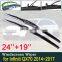 for Infiniti QX70 2014~2017 2015 2016 Car Wiper Blade Front Window Windscreen Windshield Wipers Car Accessories J Hook Type
