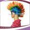 China Suppliers mixed color synthetic promotion crazy sports fans cock wigs