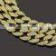 Hips Hops Personalised Letter Mens Miami Cuban Link Chain Iced Out Bling Cuban Chain Necklace