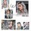 Lace Wig European And American Long Curly Human Hair Wigs Gradualy Gray Chemical Fiber Mechanism High Temperature Silk