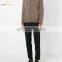 Cashmere Funnel Neck Long Sleeve Zipper Sweater Mens White Cardigan