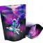 Custom Printed Soft Touch  Child Proof Resistant Lock Candy Spice Flower Leaf Edible Packaging Mylar Bags With Tear Notch