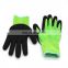 Green Cut 5 Sand Finish Nitrile Palm Gloves High Level Cut Resistant U2 Work Gloves Anti Cut Gloves For Pulp And Paper