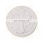 custom white embossed cross mini luxury Round Ceramics Ring Rosary Jewelry Box Accessories Storage Container with Lid