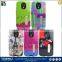 china supplier hybrid combo kickstand phone case for moto G2