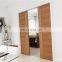 Double leaf interior wood door fire rated pocket door
