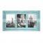 Display Two 4x6 Photos Rustic Turquoise Wood Collage Picture Photo Frame