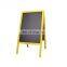 Standing folding rustic wooden chalkboard blackboard frame for bar