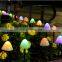 Outdoor Waterproof IP44 Solar Powred Led Mushroom String Light For Garden Decoration