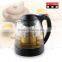 glass teapot with stainless steel infuser ,new design tea brewer, colorful glass teapot