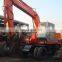 Used Hitachi EX100wd wheel excavator