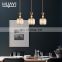 HUAYI Modern Style E27 Iron Crystal Kitchen Dining Room Nordic Ceiling Hanging Pendant Light