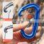 JRSGS Customized 22KN Carabiner Outdoor Activity Hooks Hammock Carabiner Clip Aluminum Wire Gate Snap Hook S7102S