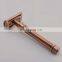 personal care elegant dark red reusable double edge razor metal safety razor