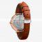 SHENGKE Coffee PU Leather Watches K0101L watch luxury brand Wristwatch Rose gold Alloy Case regalos para mujer